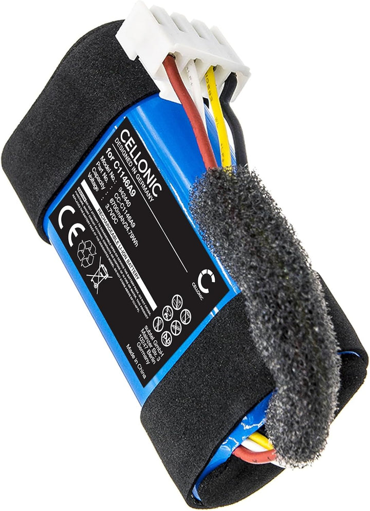 CELLONIC, Lautsprecherakku kompatibel mit JBL Authentics 300 (6700mAh, 3.7V) Ersatzakku C1146A9