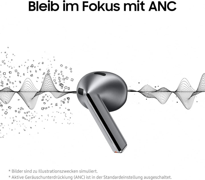 Samsung Galaxy Buds3 Kabellose Bluetooth-Kopfhörer, Active Noise Cancelling (ANC), Adaptive Geräusch