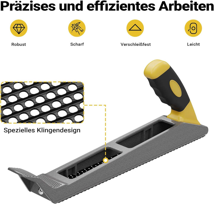 Gipskartonhobel Raspel Feile 250 mm + Ersatzblatt