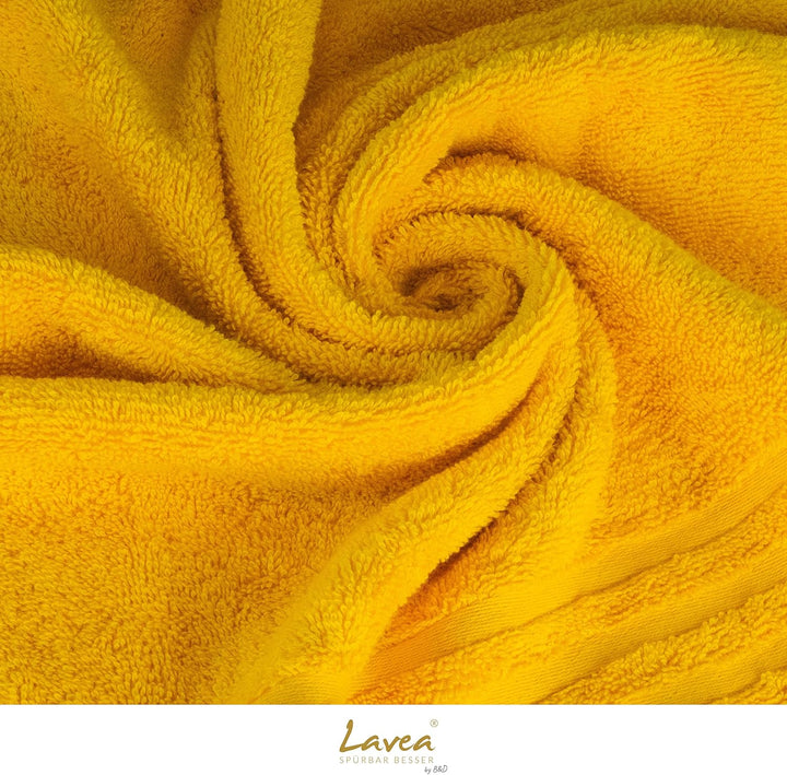 Lavea® Saunatuch 80x200 cm – Hochwertiges, Saugstarkes Saunatuch aus 100% Baumwolle, Frottierserie E