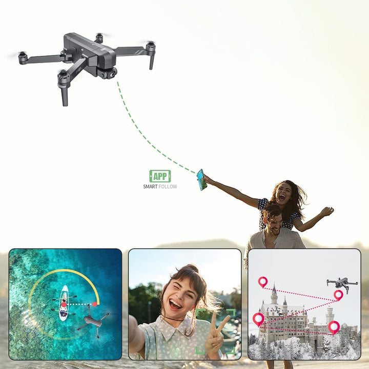 X-Verse SJRC F11S 4K PRO+ Drohne mit Kameras 4K HD EIS, 6KM Kontrollabstand, 2 Achsen Gimbal, Profes