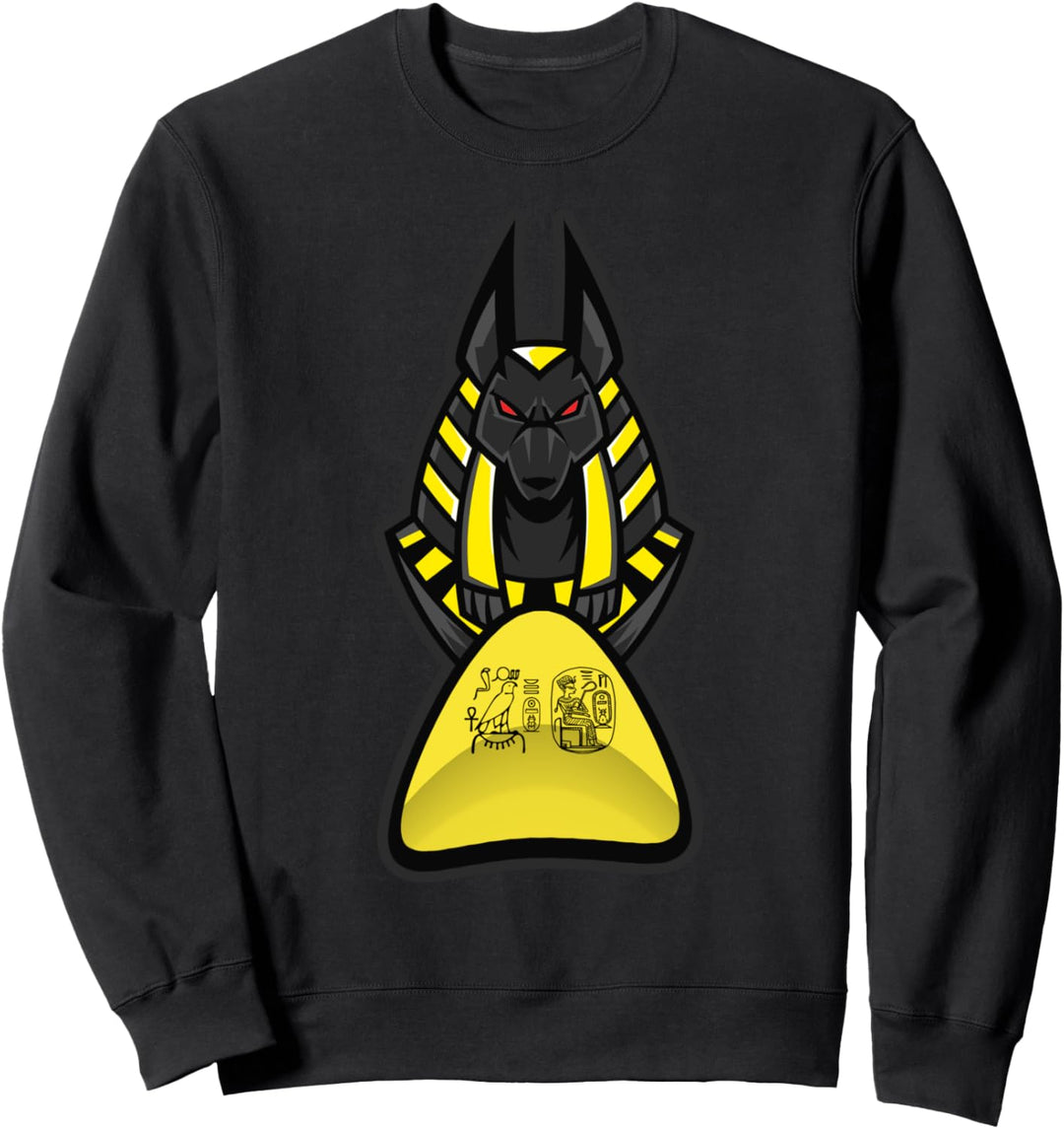 Anubis Ägypten Gott des Todes Schakal Hund Hundekopf Anch Sweatshirt
