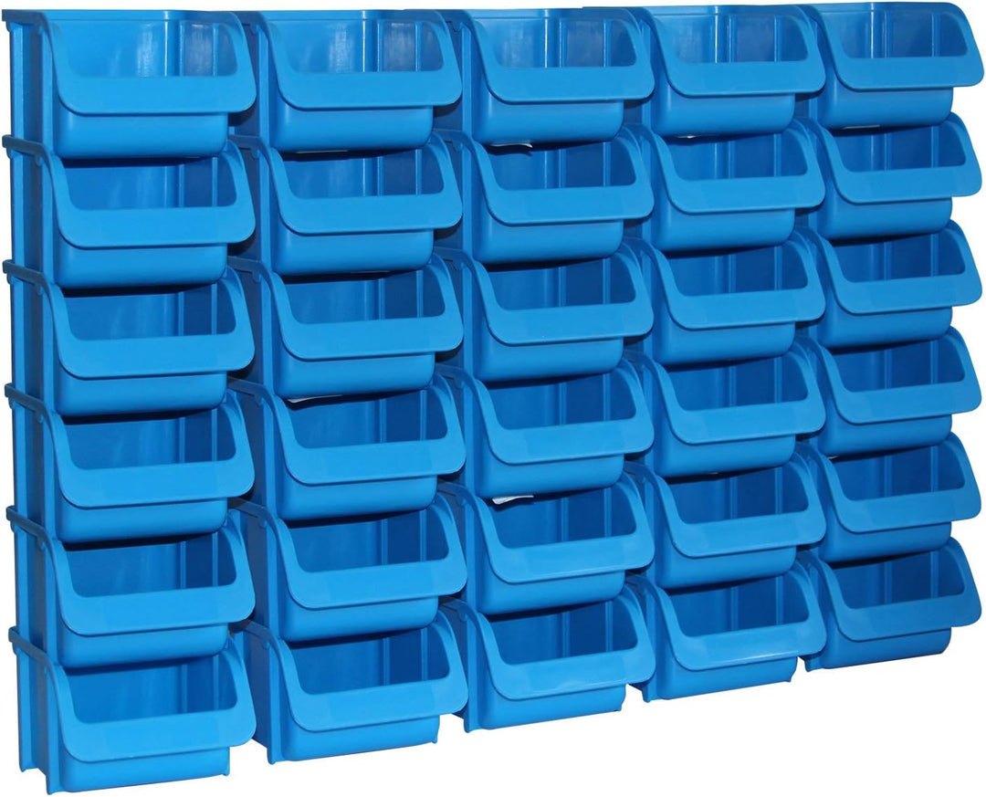 30x Sichtbox PP Grösse 1 blau PRO NEU 30er Set Sichtboxen Werkstatt-Lagerboxen