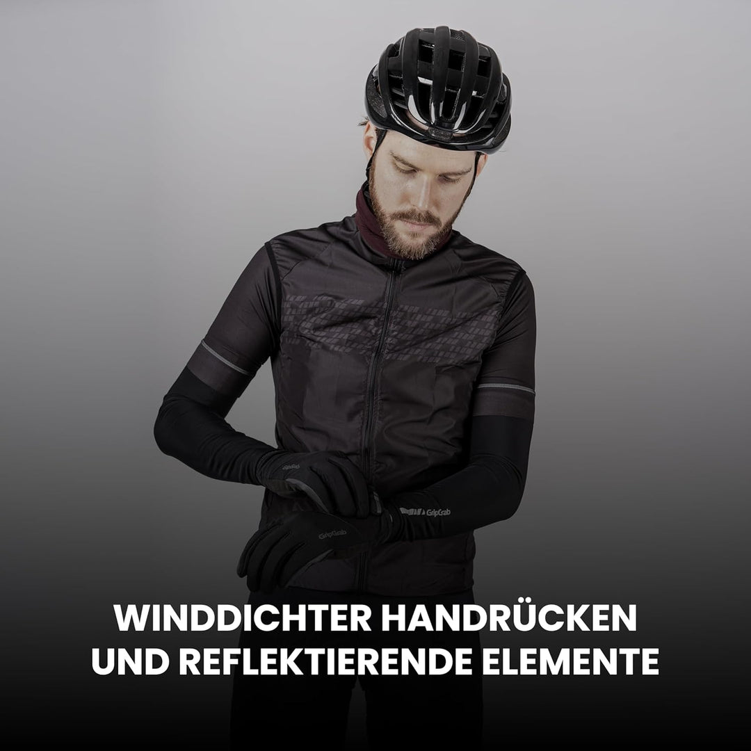 GripGrab Hurricane 2 Winddichte Frühling Herbst Fahrrad Übergangshandschuhe Gepolsterte rutschfeste