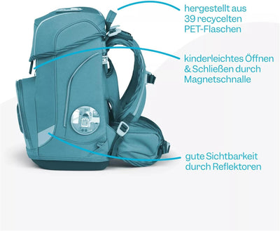 ergobag cubo Set ergonomischer Schulrucksack Klassisch 5-teilig 1. Klasse Grundschule Einheitsgrösse