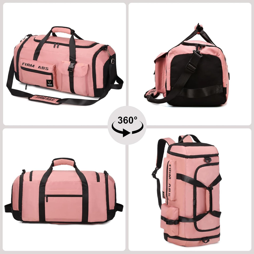 Suweir Reisetasche Gross Damen Herren 65L Sporttasche mit Schuhfach und Nass-Trockenfach Large Capac