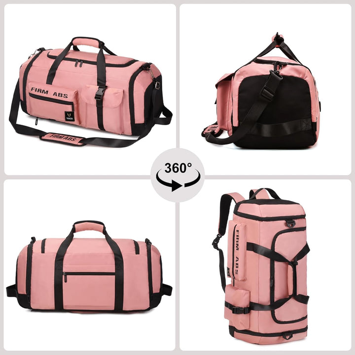 Suweir Reisetasche Gross Damen Herren 65L Sporttasche mit Schuhfach und Nass-Trockenfach Large Capac