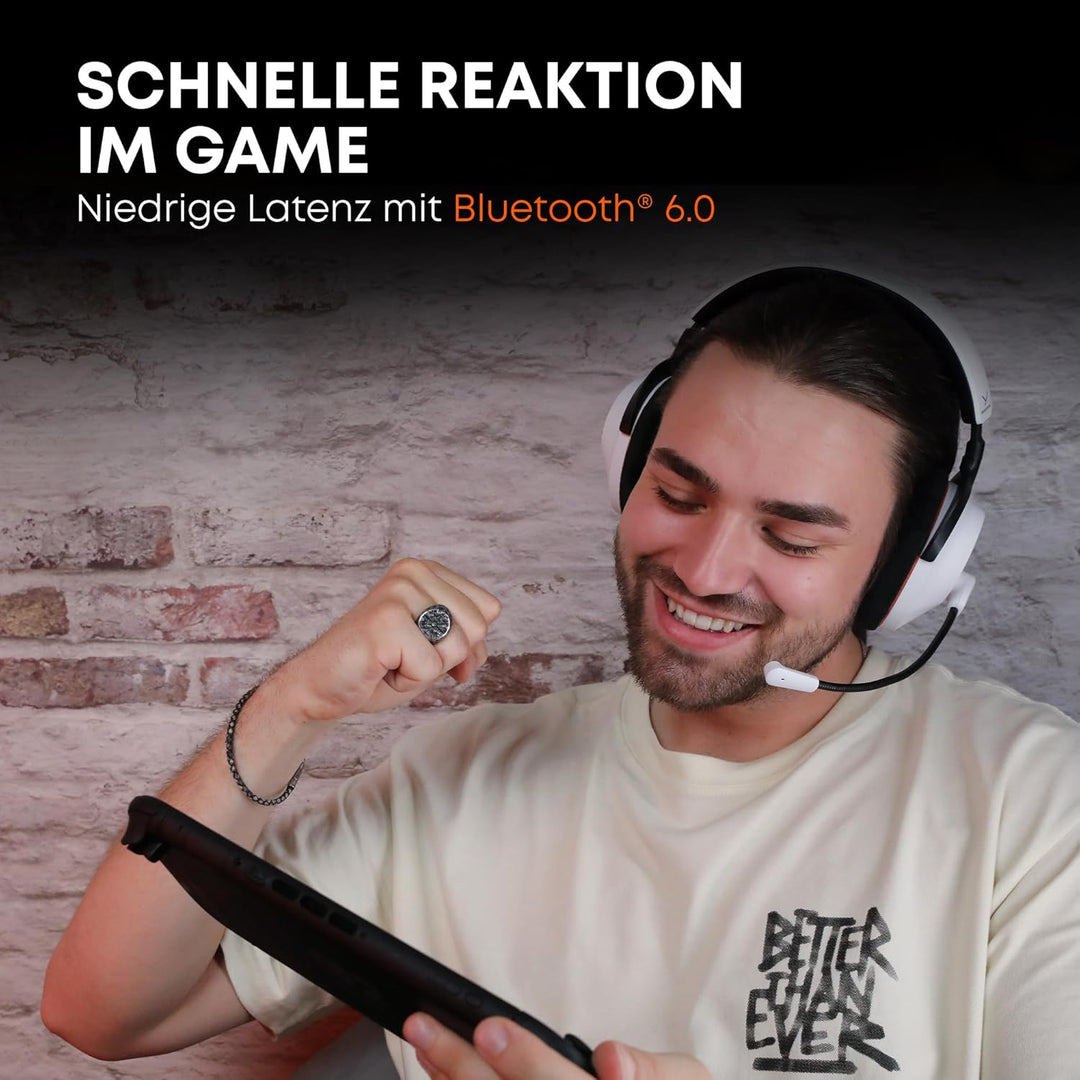 beyerdynamic MMX 230 Wireless Gaming Headset mit Bluetooth® 6.0 und ANC in Arktisches Weiss, Arktisc