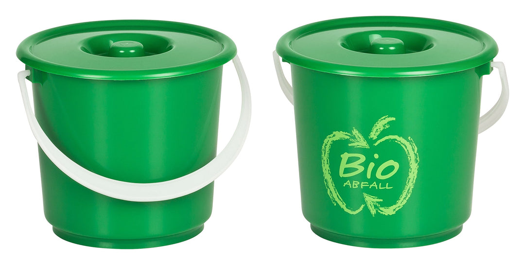 Bioeimer 2,7L 2er Set – Praktischer Biomülleimer für die Küche in klein – Kompakter Komposteimer für