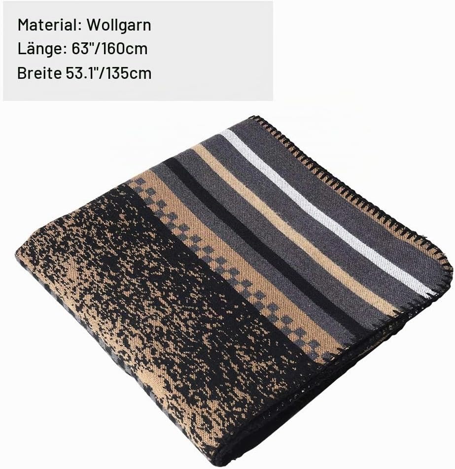 Winter Warme Poncho Schal Wrap - Herbst Open Front Cape Winddichte Strick Wolle Mantel Decke Kap-Sch
