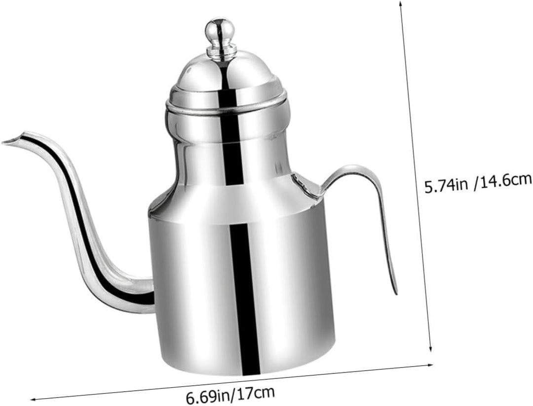 YARNOW Öltopf Aus Edelstahl Japanische Sossenflasche Ölspender Für Die Küche Olivenöl Cruet Ölausgie
