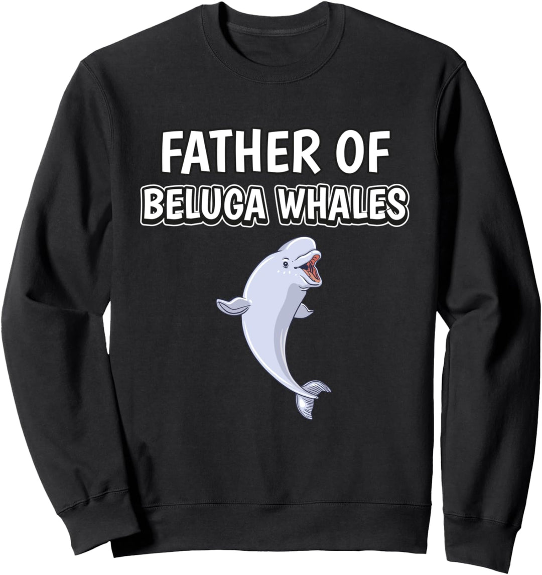 Herren Jungen Wal Papa Vatertag Belugawal Sweatshirt