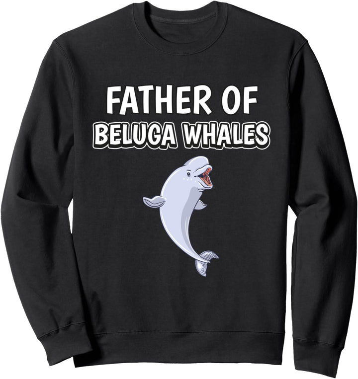 Herren Jungen Wal Papa Vatertag Belugawal Sweatshirt