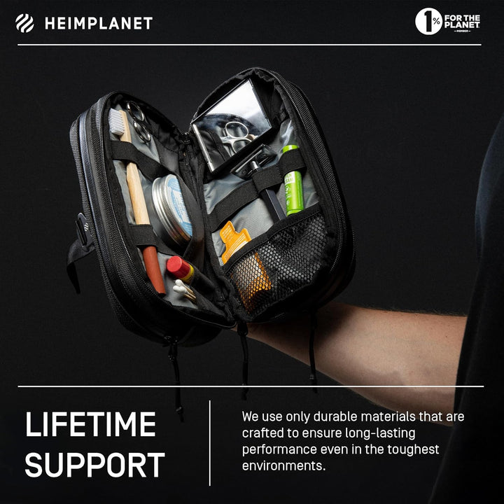 HEIMPLANET Original | HPT Carry Essentials - DOPP KIT Kulturtasche | Wasserfester Kulturbeutel aus r