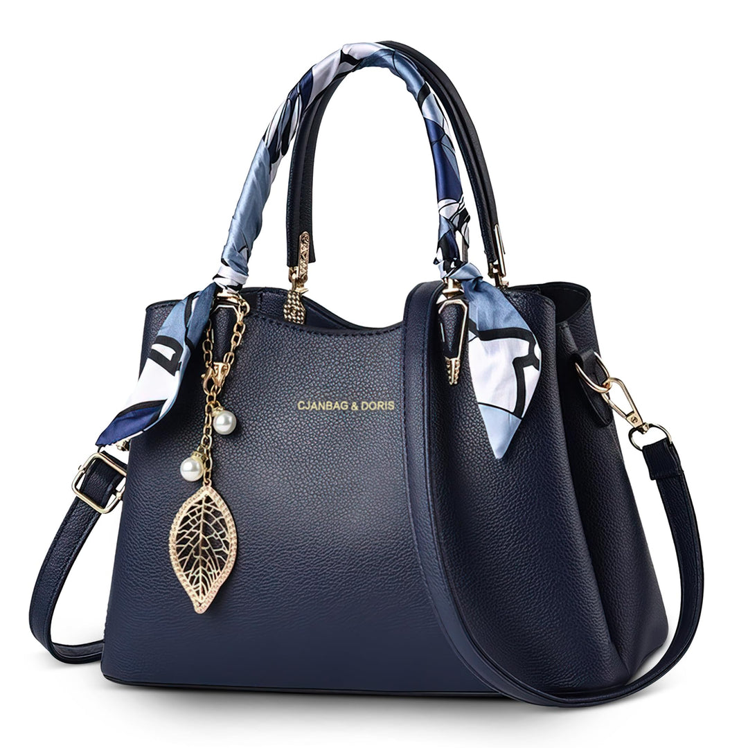 DORRISO Elegant Damen Handtasche Grosse Kapazität Schultertasche mit Einzigartigem Anhänger Umhänget