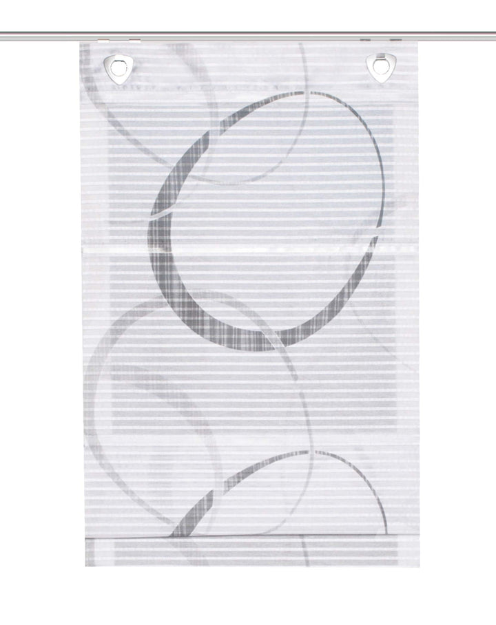 Home fashion Magnetrollo Querstreifen Digitaldruck Vitus, GRAU, 130 X 100 cm