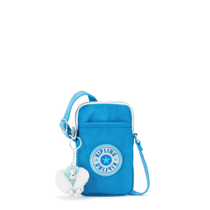 Kipling Damen Tally Handytasche Eager Blue Fun, Eager Blue Fun