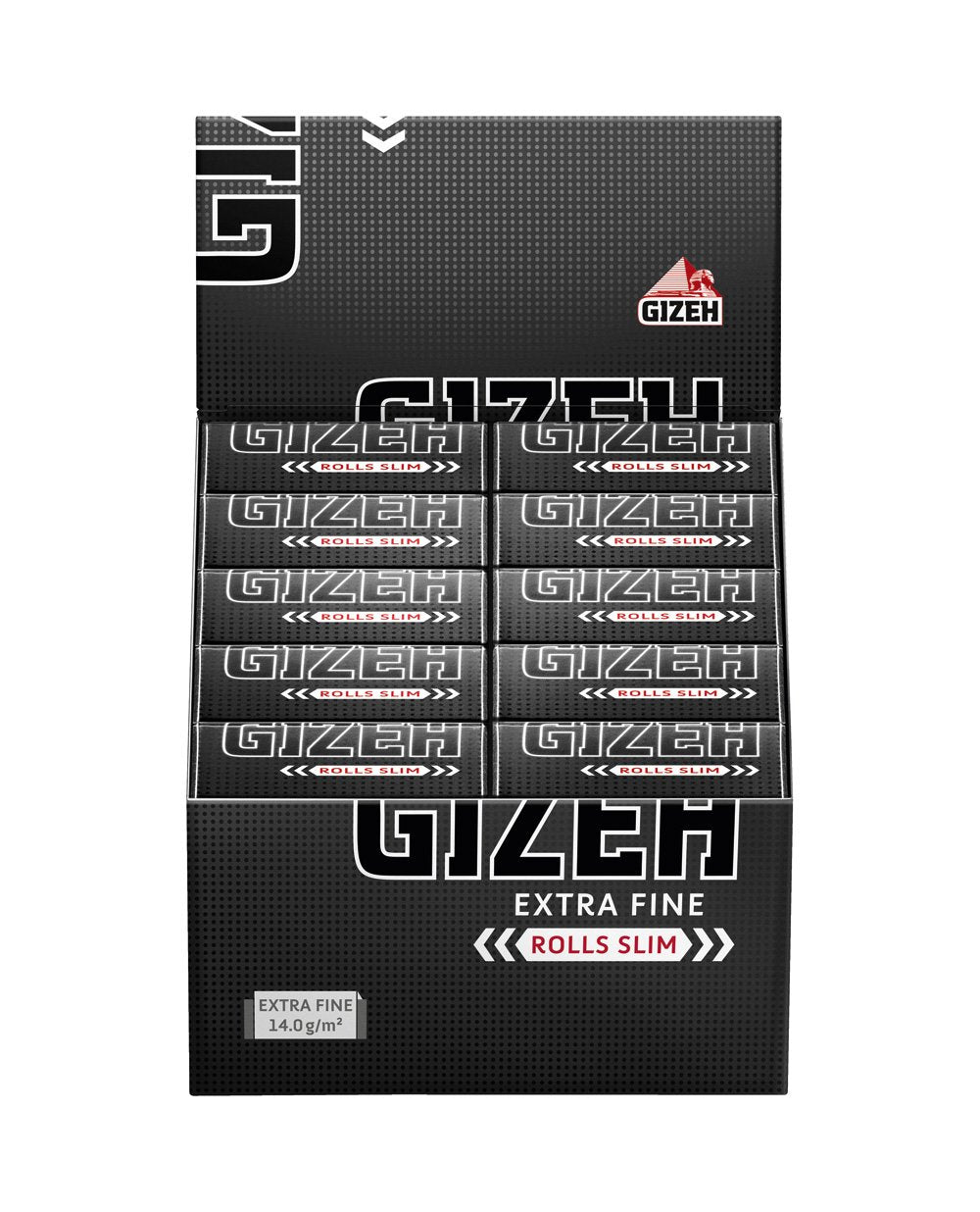 Gizeh Extra Fine Rolls Slim 5m Länge Endlospapier 5 Boxen (100 Rolls)