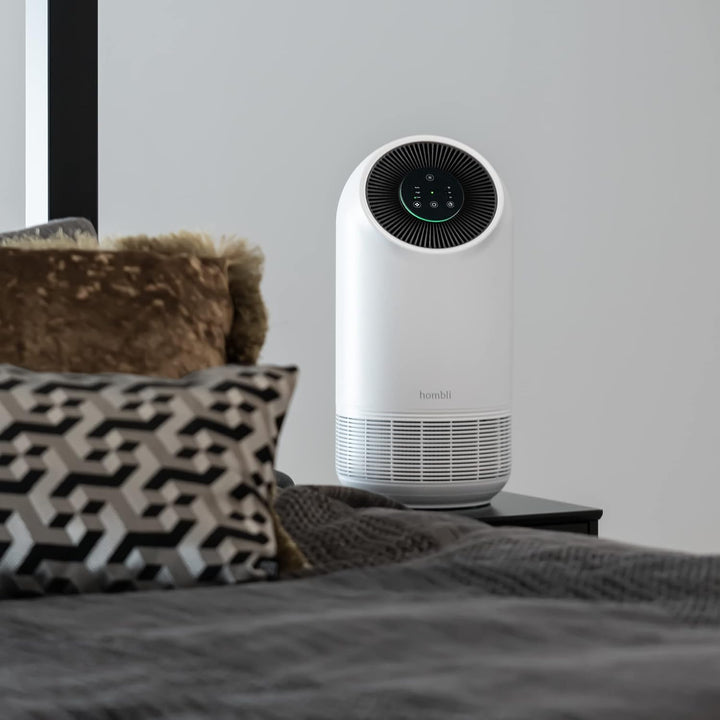 Hombli Smart Air Purifier mit 3 Lagen-Filterung, HEPA 13, Luftreiniger, ultraleise, App-, Sprachsteu