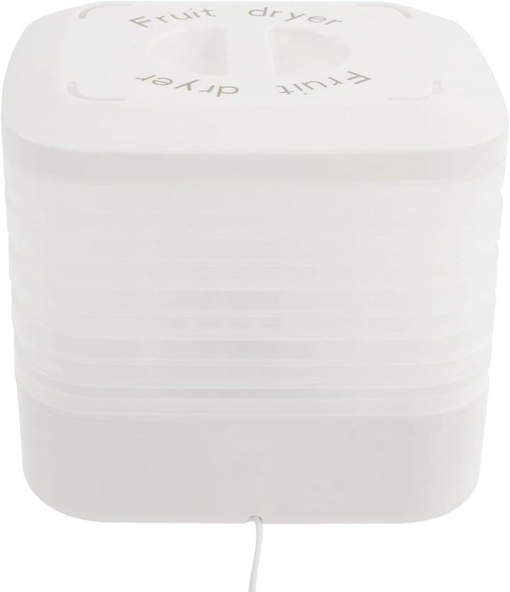 Dörrautomat Edelstahl, 160W Dörrgerät mit 5 Tabletts, 48h-Timer Dehydrator mit LED-Anzeige für Leben