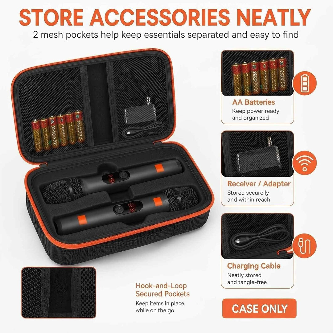 Tragetasche für kabelloses Mikrofon, kompatibel mit JBL Wireless Dual-Mikrofonsystem, Tasche für Han