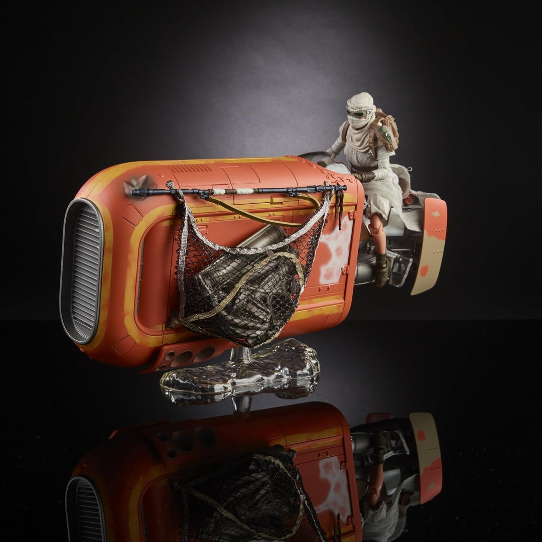 Star Wars The Black Series Rey 's Speeder (Jakku) und Figur