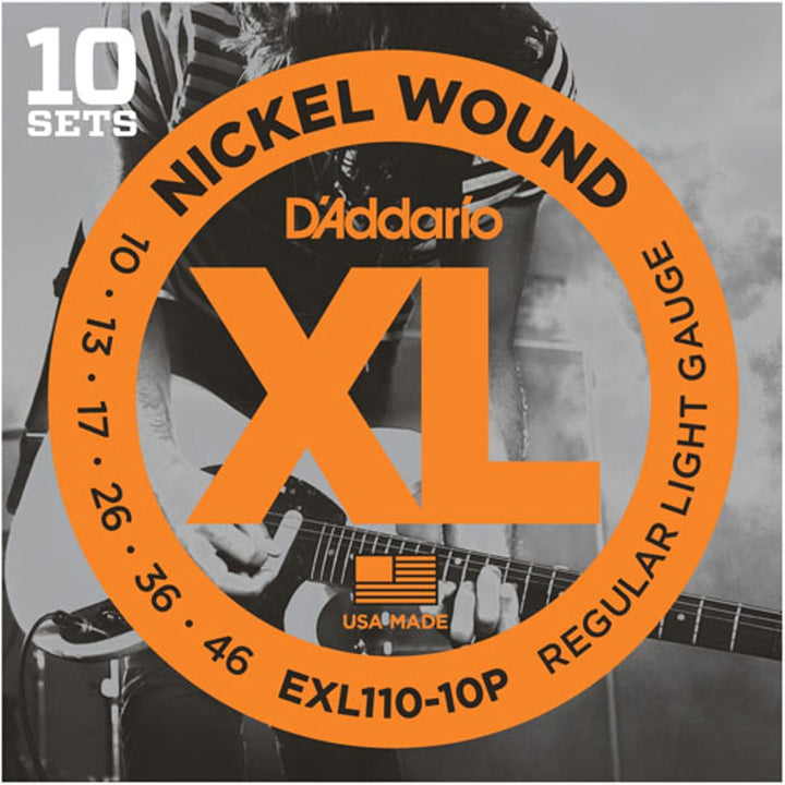 Daddario EXL110-10P Regular Light 10 Stück Satz Saiten
