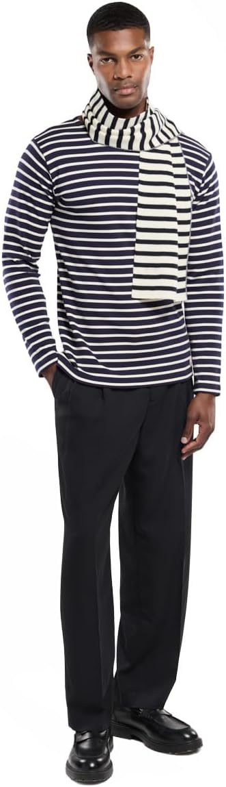 Armor Lux Unisex Echarpe Rayée Guidel Mixte Schal, Natur / Schiff