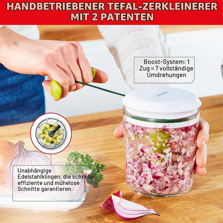 Hachoir manuel Tefal Shaker 5 secondes K1644104 Vert