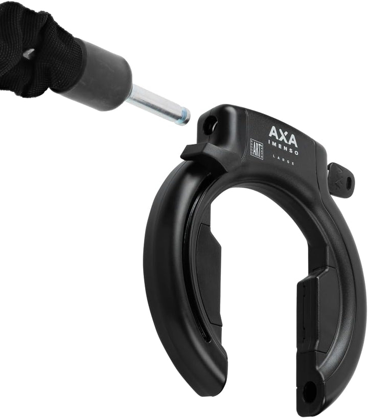 AXA Set Imenso L + ULC 130 + Transporttasche – Rahmenschloss Set mit Einsteckkette und Tasche – Hohe