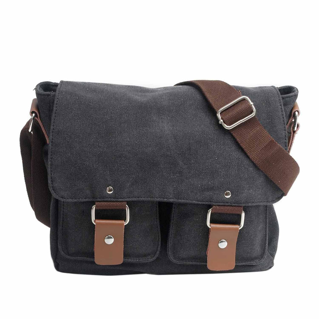 Neuleben Kameratasche Schultertasche mit abnehmbarem Kamerafach Vintage klein Umhängetasche Canvas f
