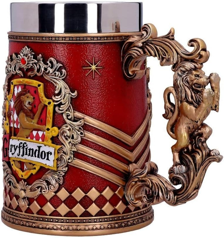 Nemesis Now Harry Potter Gryffindor Hogwarts House Collectable Tankard, Harz, Rot/Goldfarben, 1.25 p