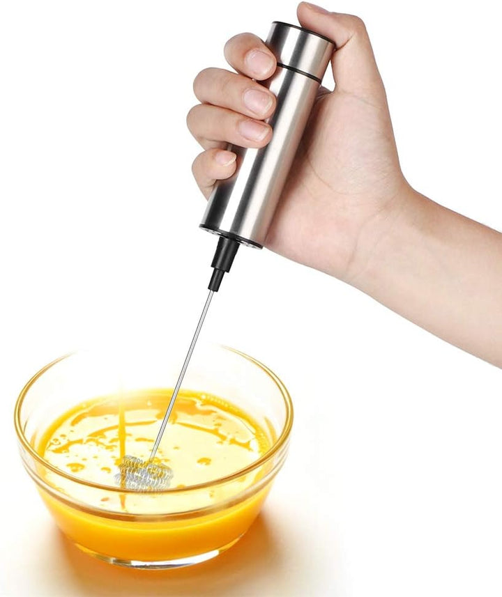 Qcwwy Stabmixer, Stahl, Elektrischer Schneebesen, Milchaufschäumer, Heim- und Küchenutensilien, Elek