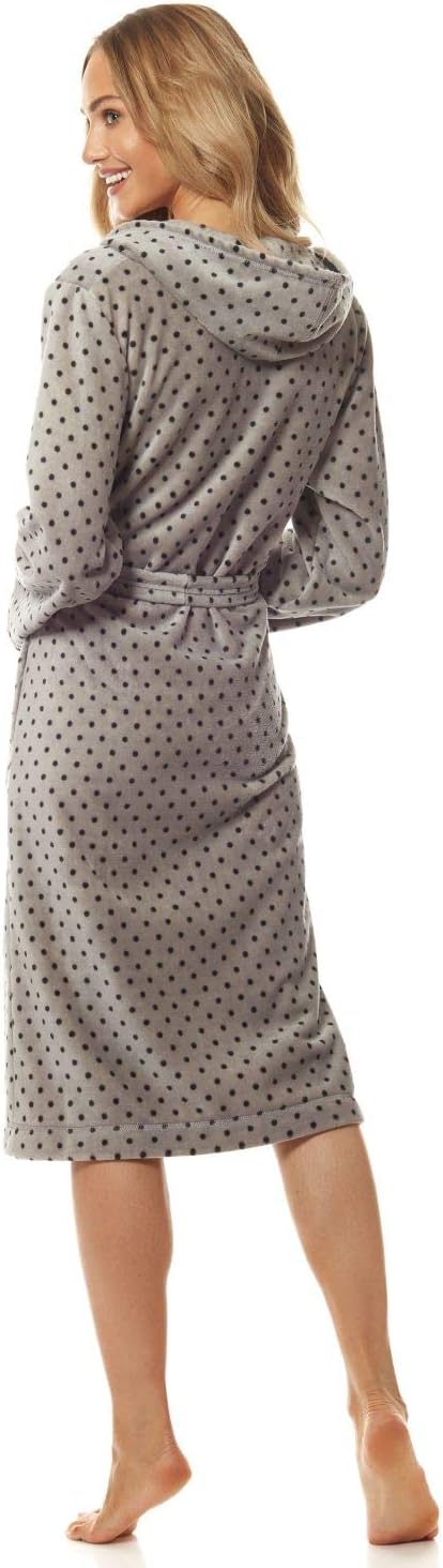 L&L - 9156 Long Luxury Toweling Damen Weicher Langarm Bademantel. Extrem Leicht. Hausmantel mit Reis