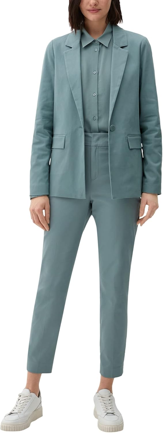 s.Oliver Damen Hose 7/8 42 Petrol 6352, 42 Petrol 6352
