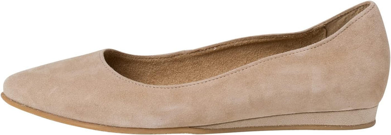 Tamaris Damen Ballerina 1-1-22118-20 schmal 35 EU Taupe, 35 EU Taupe