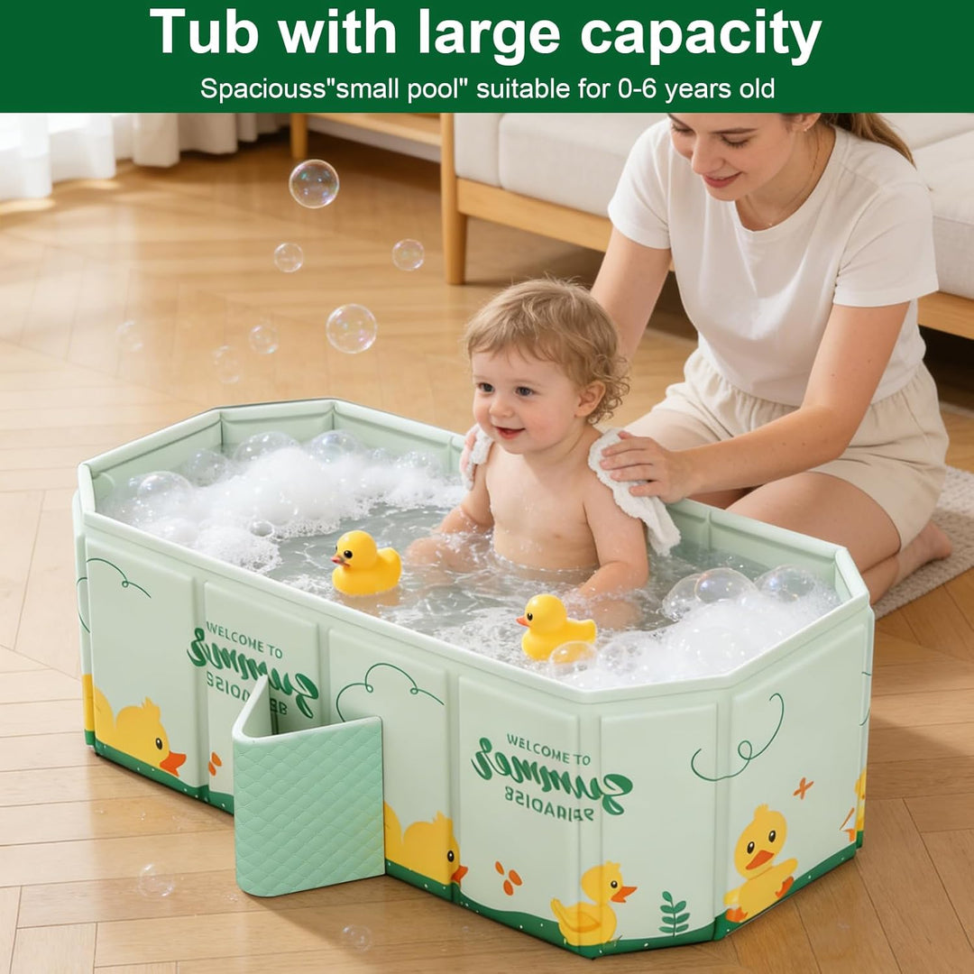 Faltbare Badewanne für Kinder, Tragbare Badewanne, Badewanne Kinder für 0-8 Jahre, Grosse Kleinkindb