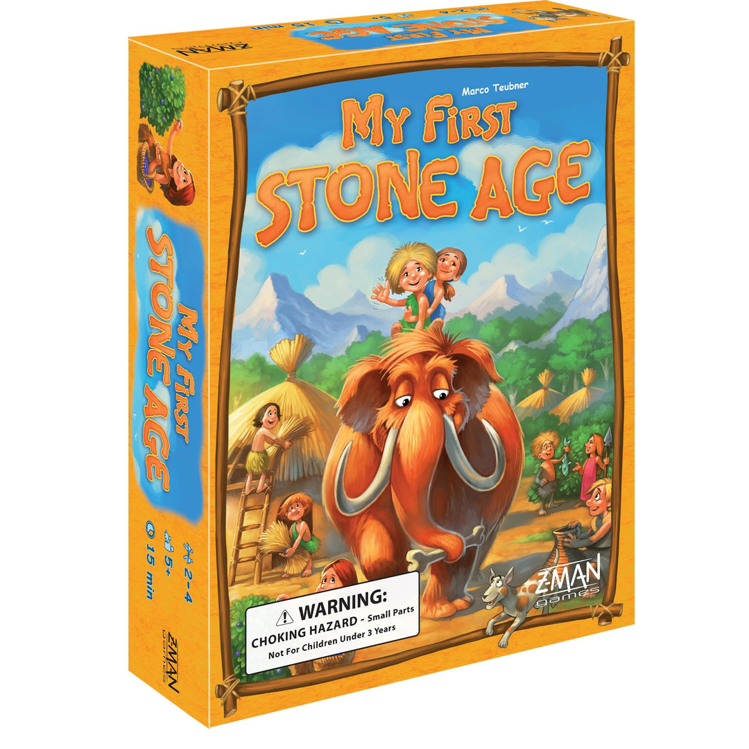 Z-Man Games ZMG71265 Board Game & Extension Meine erste Steinzeit, Meine erste Steinzeit