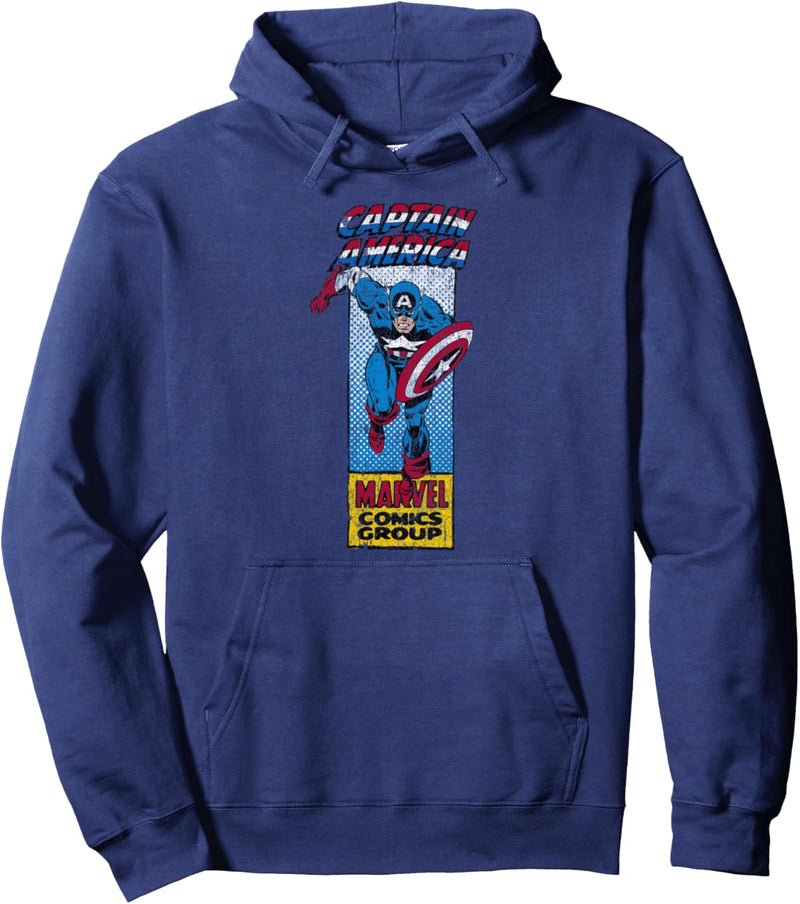 Marvel Captain America Thin Comic Panel Pullover Hoodie