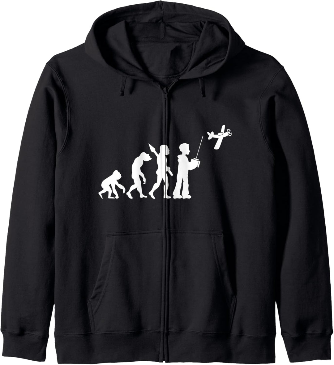 Modellflug Modellflieger Modellflugzeug Evolution Fun Sport Kapuzenjacke