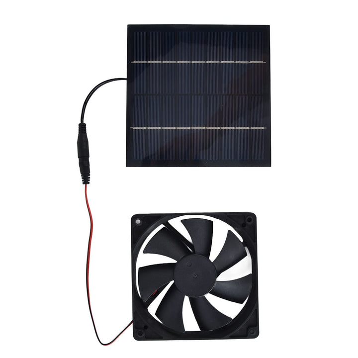 banapoy Solarpanel-Ventilator-Bausatz, 10W 12V Einzelner solarbetriebener Abluftventilator, Wasserdi