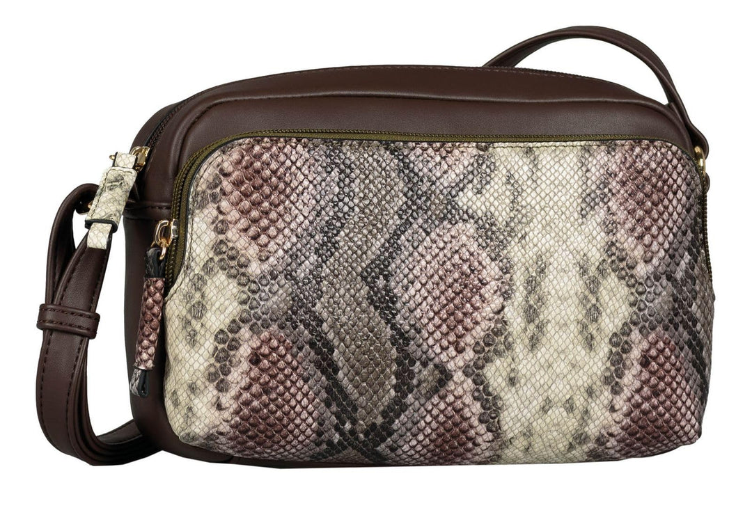 Tom Tailor Acc Damen Esta Umhängetasche, Snake Braun