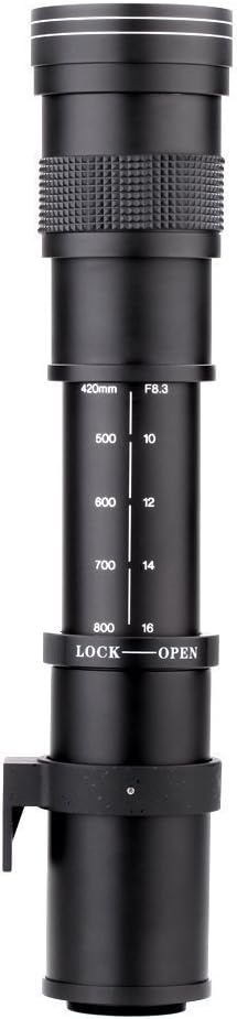 Fotga 420-800mm f/8.3-16 Super Telezoom Objektiv Teleobjektiv Zoomobjektiv Vario-Objektiv Lens mit T