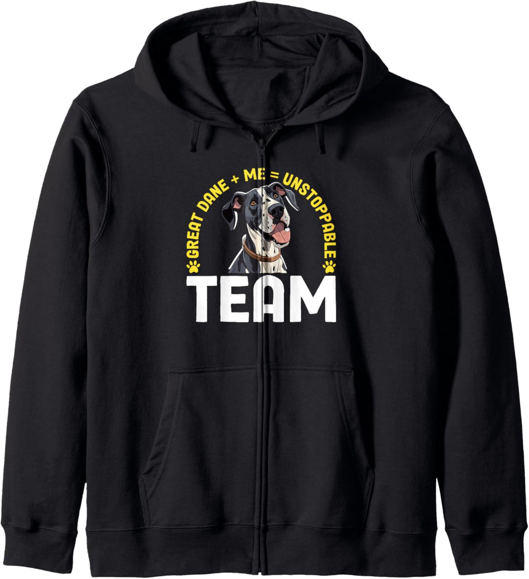 Great Dane and me unstoppable Team Deutsche Dogge Kapuzenjacke