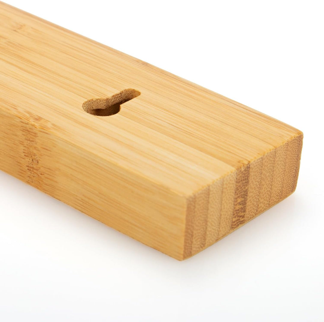 Magnetische Messer-Leiste aus Bambus - 40 cm langer Magnethalter für Messer und mehr zur Wandbefesti