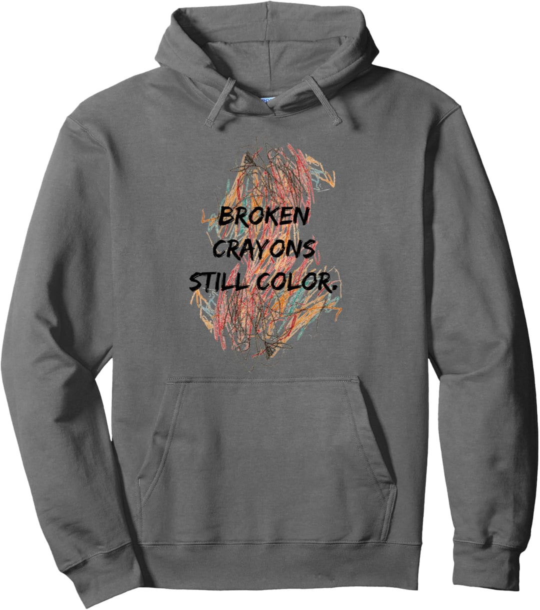 Lustige Broken Crayons still color For men womens Pullover Hoodie