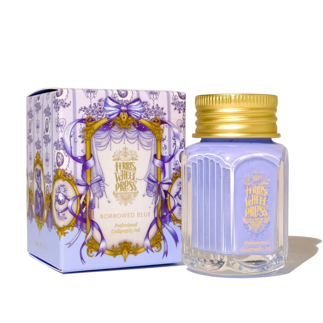 Ferris Wheel Press Calligraphy Ink |Borrowed Blue| 28ml Blue 28 ml, Blue 28 ml