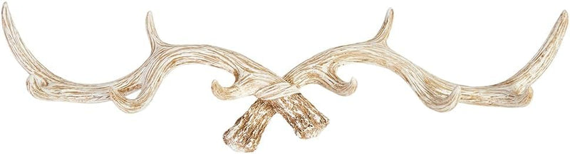 Hansmeier Geweih Wandgarderobe Kleiderhaken Garderobenhaken - Stilvoll, Formschön und modern - Weiss