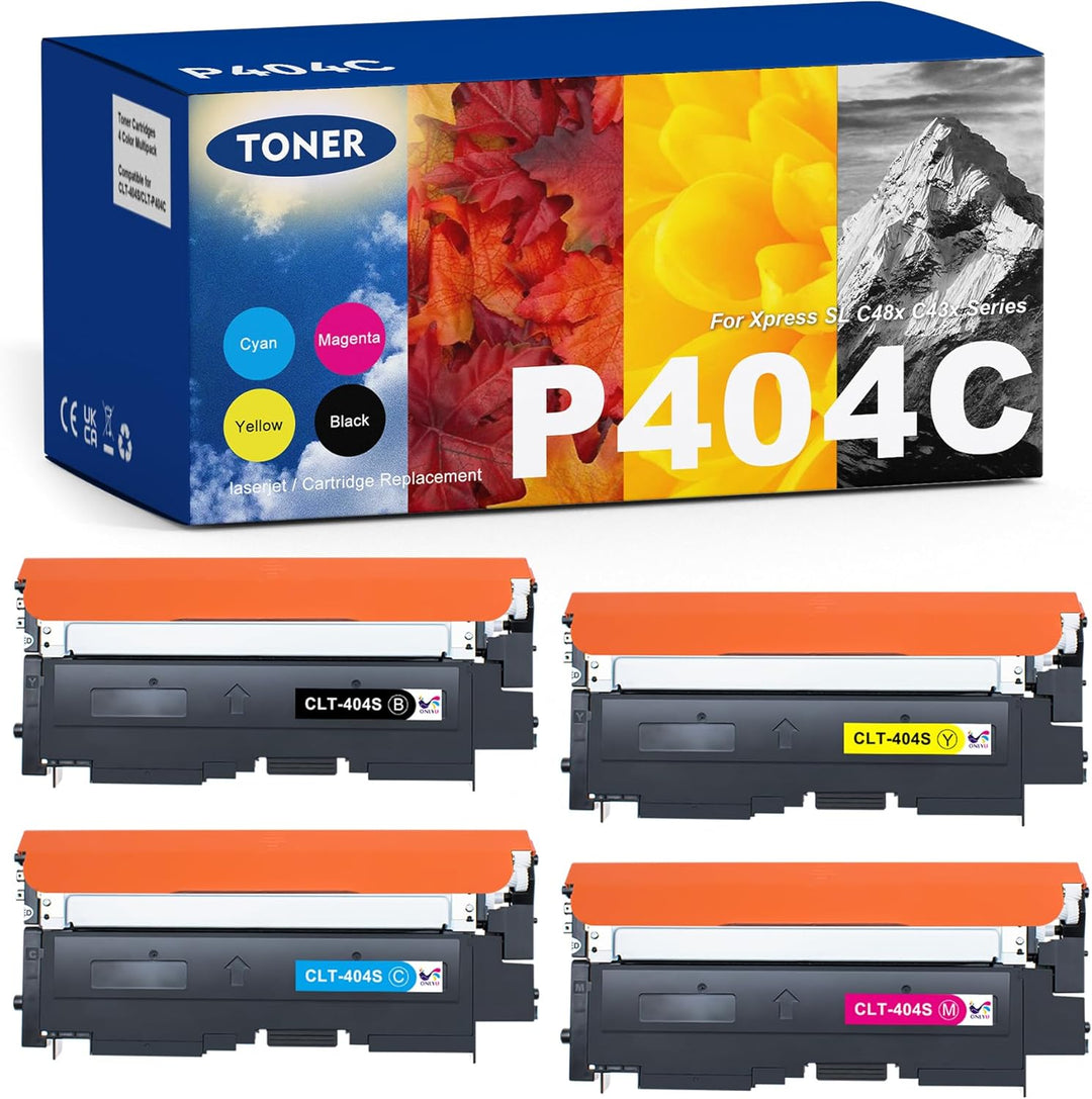 ONLYU Kompatibel CLT-P404C P404C Tonerkartusche Kompatibel für Toner Samsung C480W für Samsung Xpres
