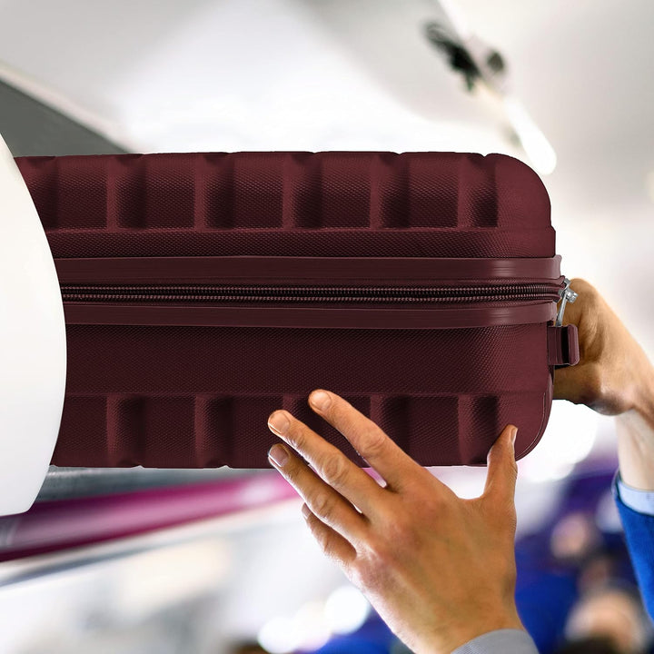 Flight Knight Leichtes, starres ABS-Handgepack mit 4 Radern, zugelassen fur uber 100 Fluggesellschaf